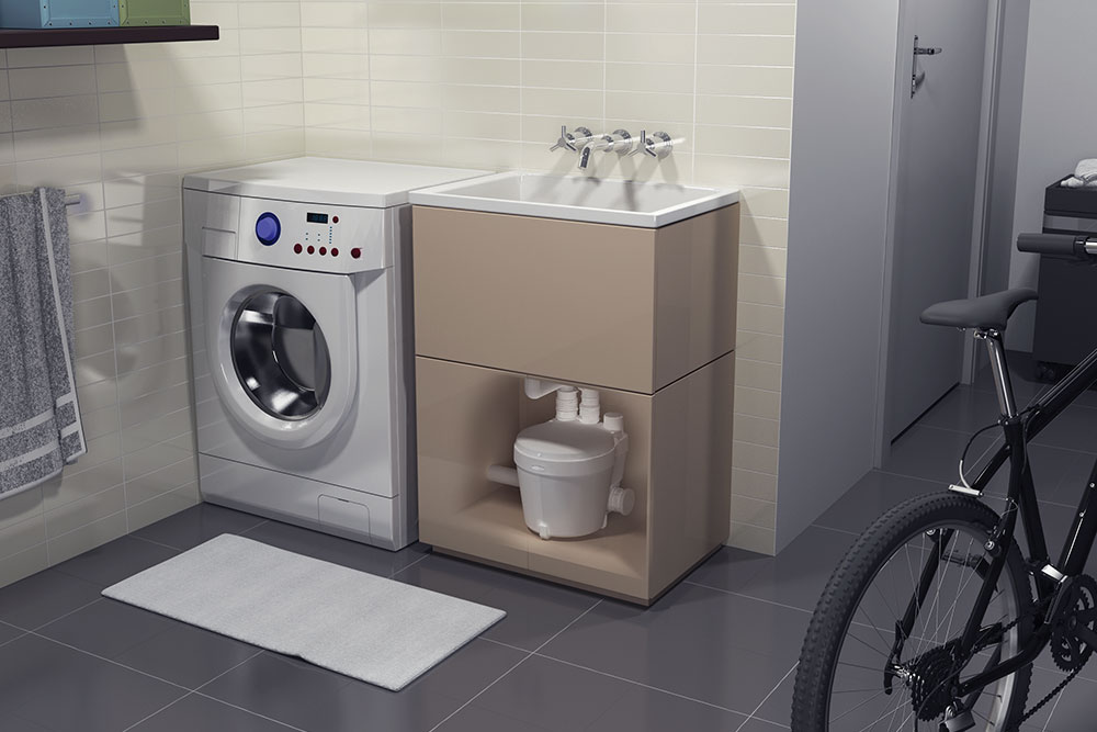 station de relevage lave linge