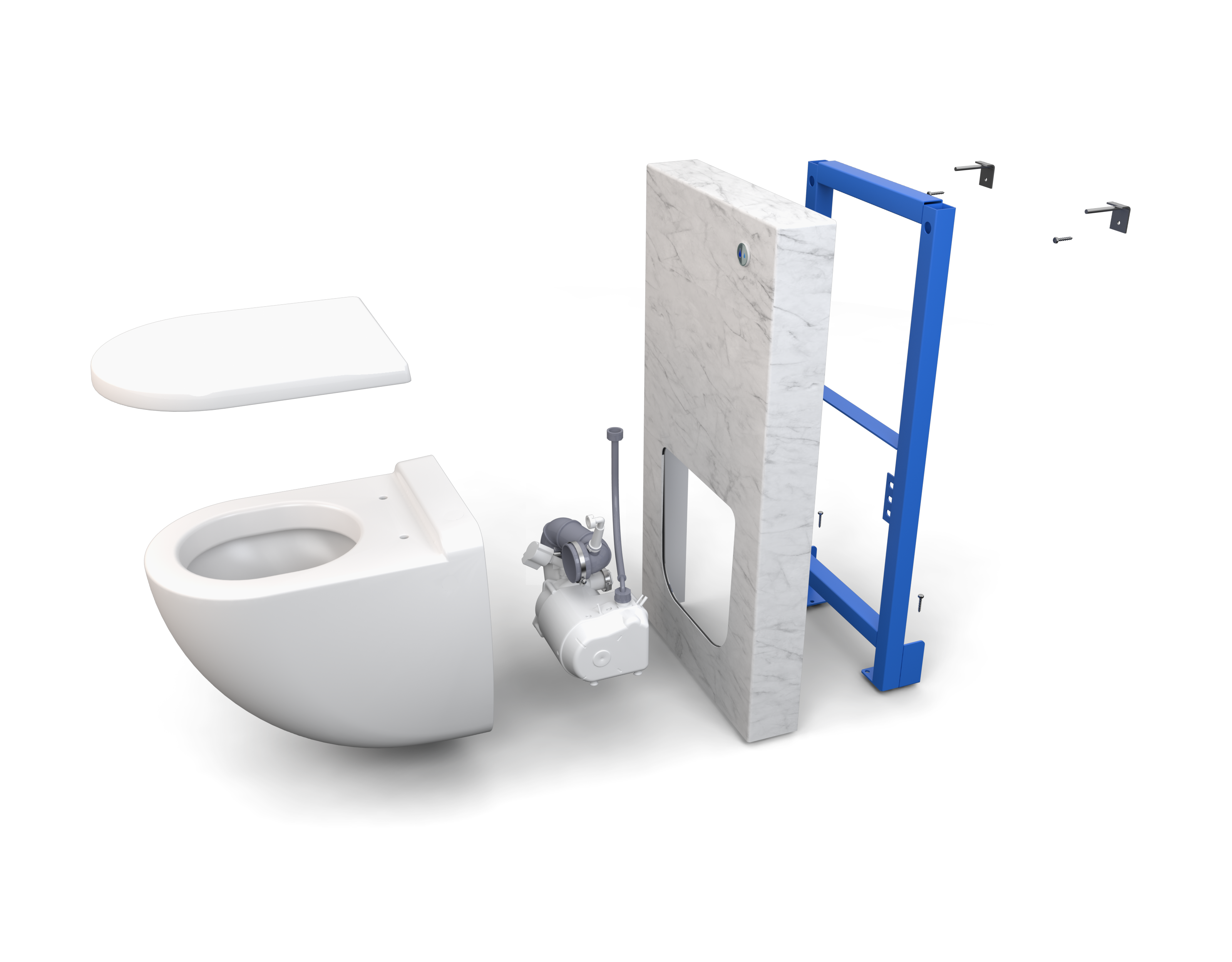 W40SP Silence Box Watermatic, la cuvette WC suspendue à broyeur intégré ICI  à Prix Broyé